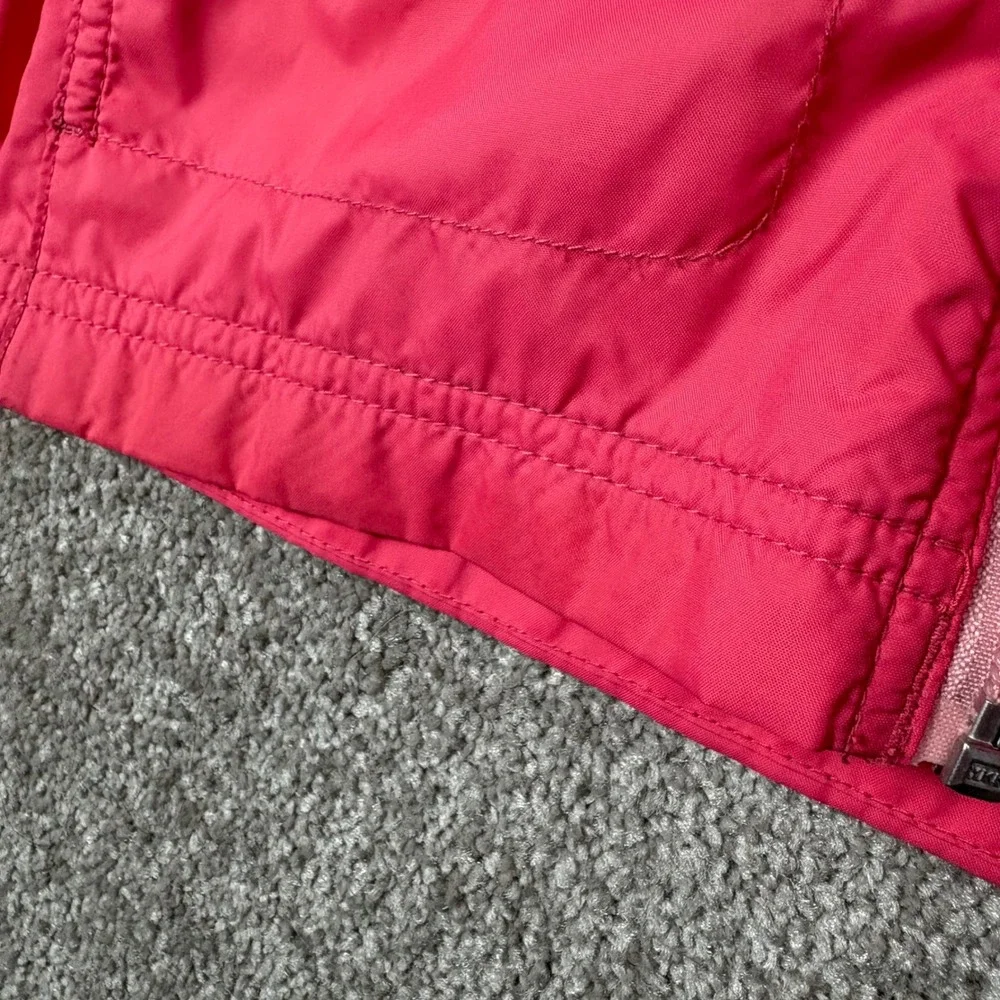 Columbia Girls Pink Hooded Windbreaker Jacket Size M 10/12 Full Zip Outdoor